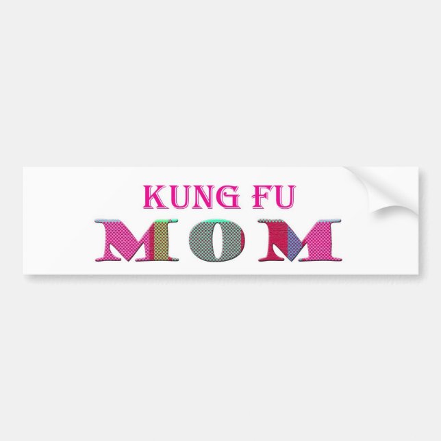 Autocollant De Voiture KungFuMom (Devant)
