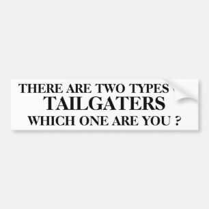 AUTOCOLLANT DE VOITURE LÀ 2 TYPES SONT-ILS DE TAILGATERSWHICH UN SONT-IL