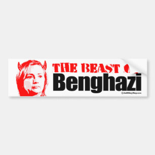 Autocollant De Voiture La bête de Benghazi - Anti-Hillary - Conservativ