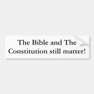Autocollant De Voiture La bible et la constitution importent toujours !