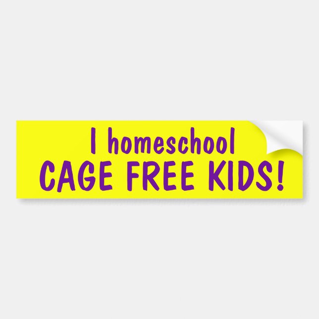 Autocollant De Voiture La CAGE du homeschool I LIBÈRENT DES ENFANTS (Devant)