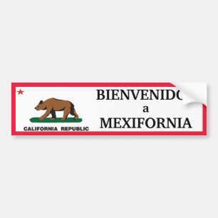 Autocollant De Voiture La Californie : Bienvenidos un Mexifornia