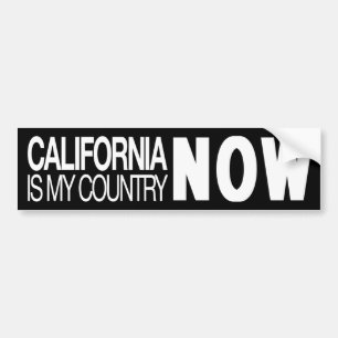 Autocollant De Voiture La Californie est mon pays maintenant