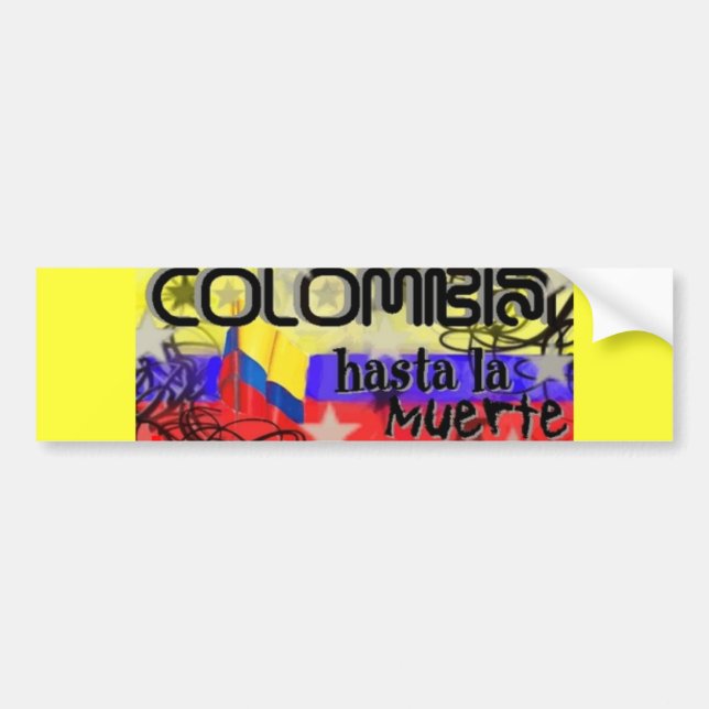 AUTOCOLLANT DE VOITURE LA COLOMBIE (Devant)