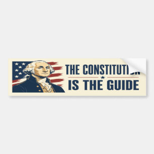 Autocollant De Voiture La Constitution Est Le Guide George Washington