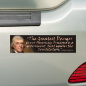 Autocollant De Voiture La constitution - Thomas Jefferson (On Car)