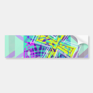 Autocollant De Voiture La croix et les poissons