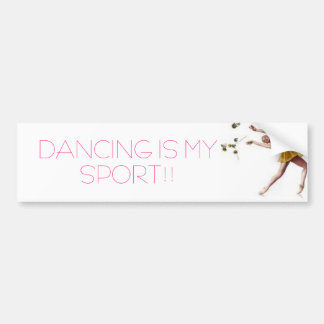 AUTOCOLLANT DE VOITURE LA DANSE EST MON SPORT ! !
