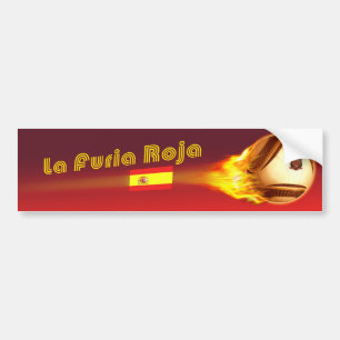 Autocollant De Voiture La Furia Roja 2 de l'Espagne