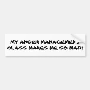 Autocollant De Voiture La gestion de la colère me rend fou