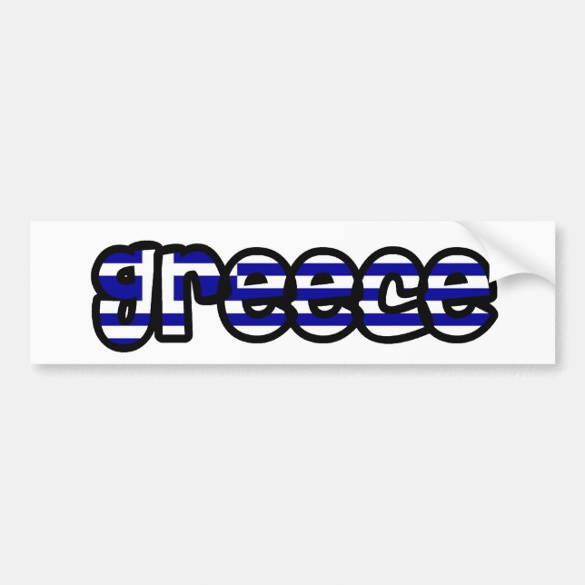 Autocollant De Voiture La Grèce (Devant)