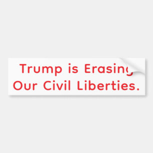 Autocollant De Voiture La guerre de Trump contre les droits civils Hankam