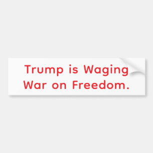 Autocollant De Voiture La guerre de Trump lâche contre la liberté Hankame