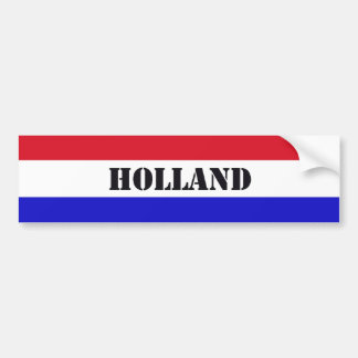 Autocollant De Voiture La Hollande Bumpersticker