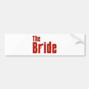 Autocollant De Voiture La jeune mariée (rouge de Mafia)