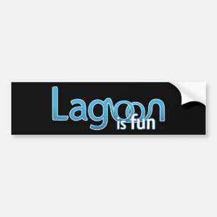 Autocollant De Voiture La lagune est logo d'amusement