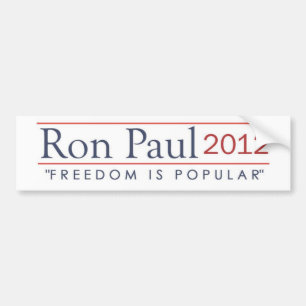 Autocollant De Voiture La liberté 2012 de Ron Paul est populaire
