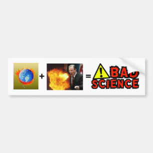 Autocollant De Voiture La MAUVAISE SCIENCE, AL GORE, la terre brûlante,