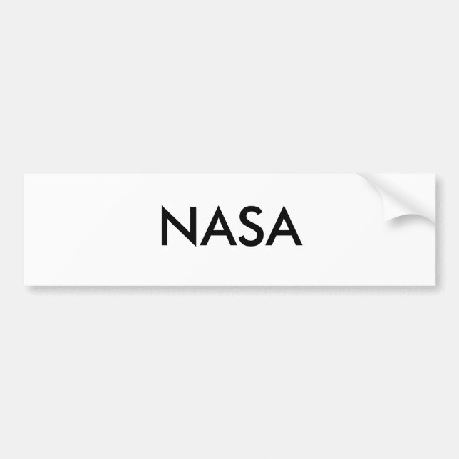 AUTOCOLLANT DE VOITURE LA NASA (Devant)