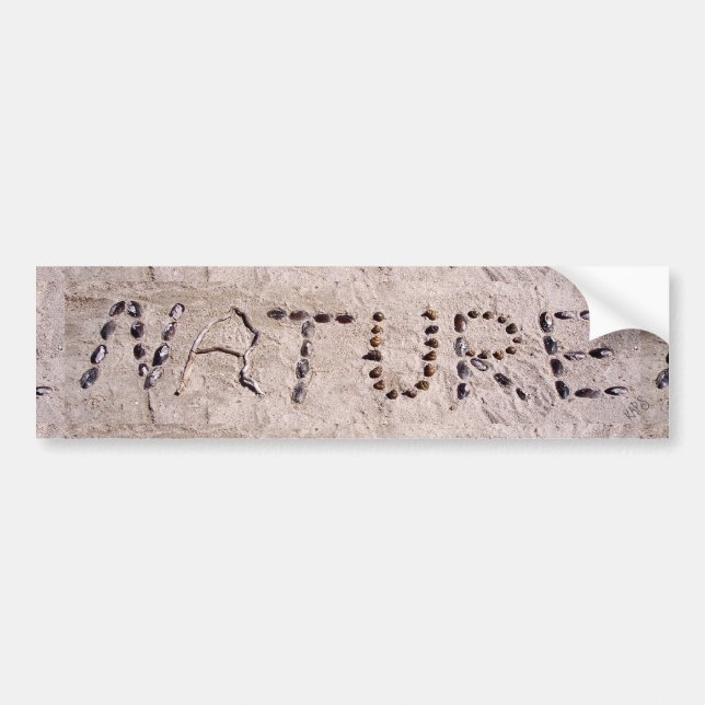 Autocollant De Voiture La nature dans le sable (Devant)
