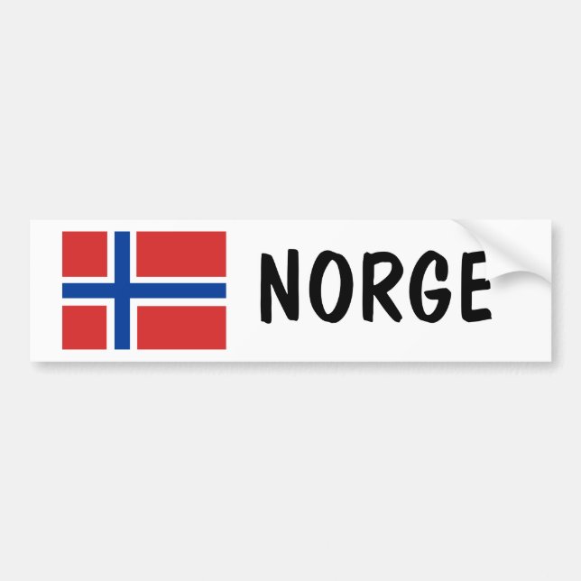 Autocollant De Voiture La Norvège (Devant)