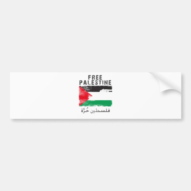 Autocollant De Voiture La Palestine libre (Devant)