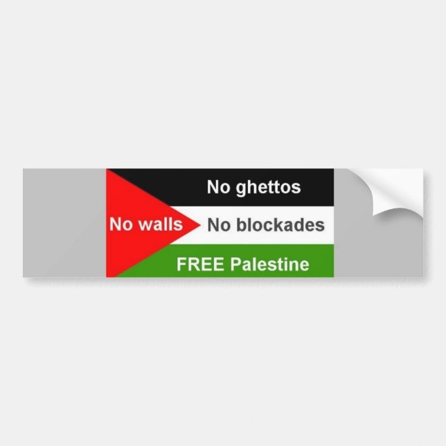 Autocollant De Voiture La Palestine libre - customisée (Devant)