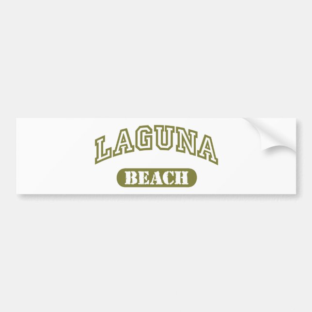 Autocollant De Voiture La plage de Laguna (Devant)
