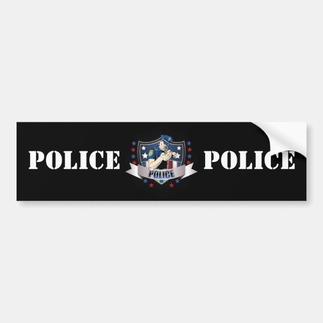 Autocollant De Voiture La police Crest (Devant)