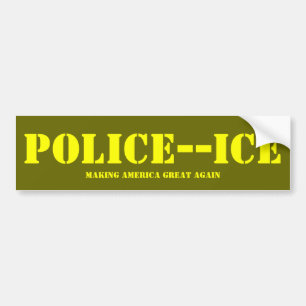 AUTOCOLLANT DE VOITURE LA POLICE GLACE