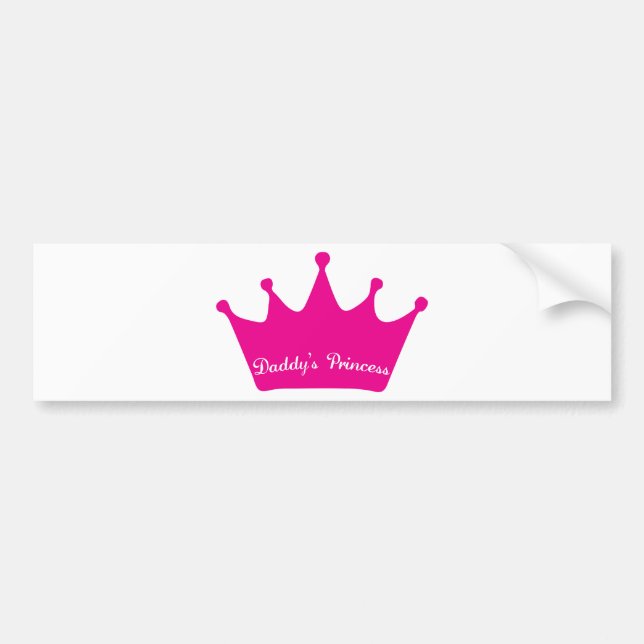 Autocollant De Voiture La princesse du papa (Devant)