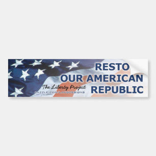 Autocollant De Voiture La Projet-Restauration de liberté notre Républiq