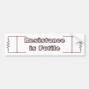 Autocollant De Voiture La résistance est futile