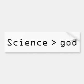 Autocollant De Voiture La Science > adhésif pour pare-chocs d'un dieu