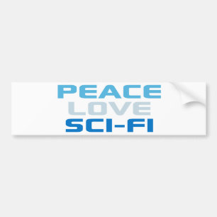 Autocollant De Voiture La science fiction d'amour de paix