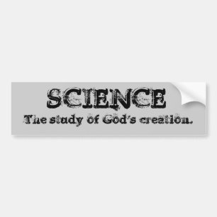 Autocollant De Voiture La Science - la création de Dieu - customisée
