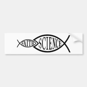 Autocollant De Voiture La Science Trumps des poissons de foi