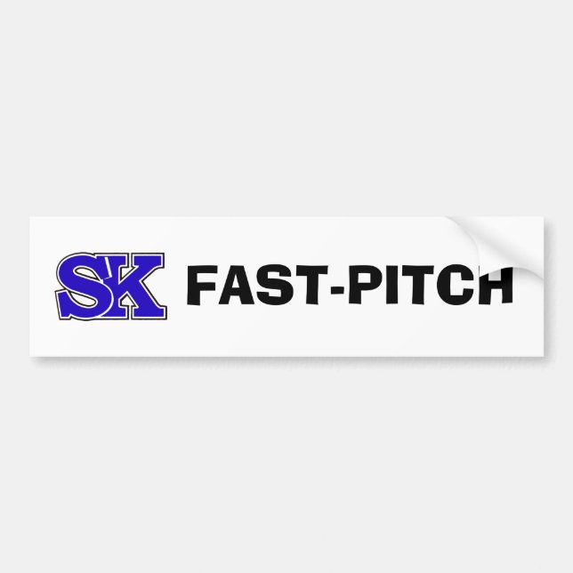 AUTOCOLLANT DE VOITURE LA SK FAST-PITCH (Devant)