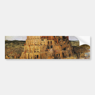 Autocollant De Voiture "La Tour de Babel" de Pieter Bruegel (vers 1563)