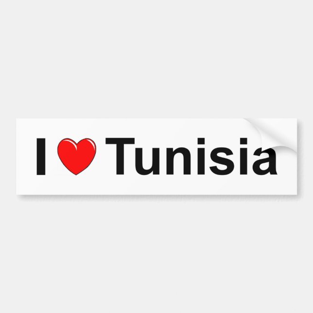 Autocollant De Voiture La Tunisie (Devant)