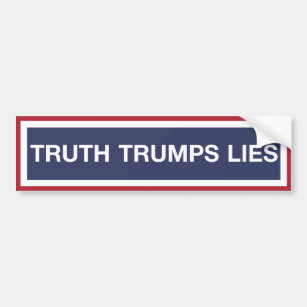 Autocollant De Voiture La vérité Trumps des mensonges
