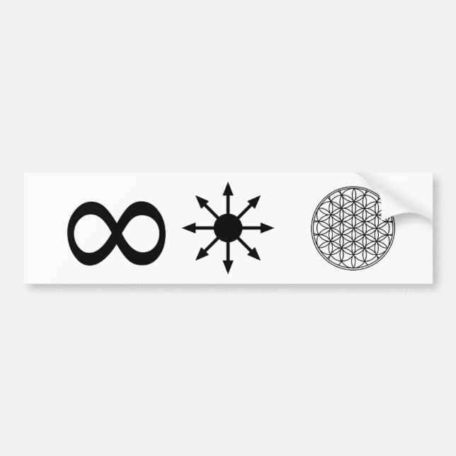 Autocollant De Voiture La vie de chaos d'infini (Devant)