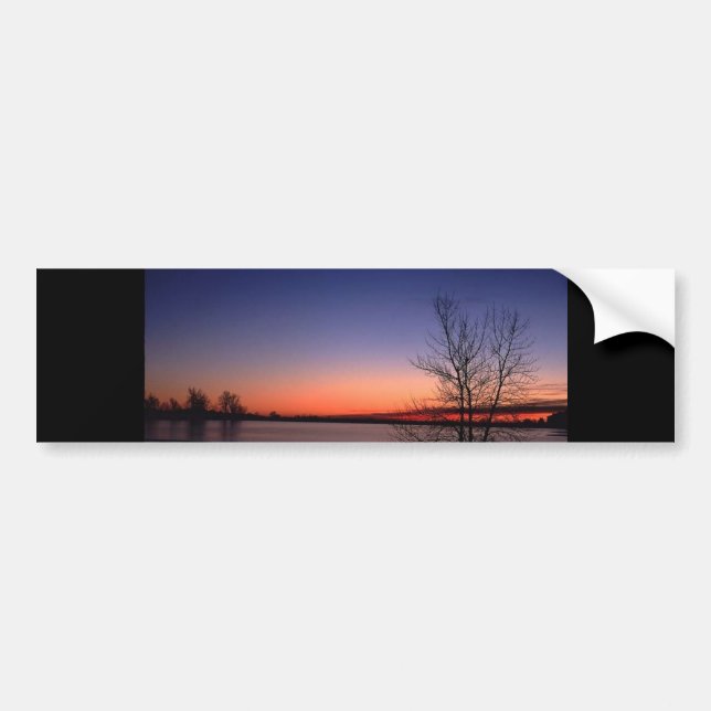 Autocollant De Voiture Lac Sunrise (Devant)