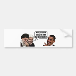 AUTOCOLLANT DE VOITURE L'ACCORD IRANIEN D'OBAMA