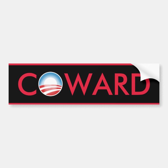 Autocollant De Voiture Lâche d'Obama (Devant)