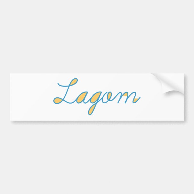 Autocollant De Voiture Lagom (Devant)