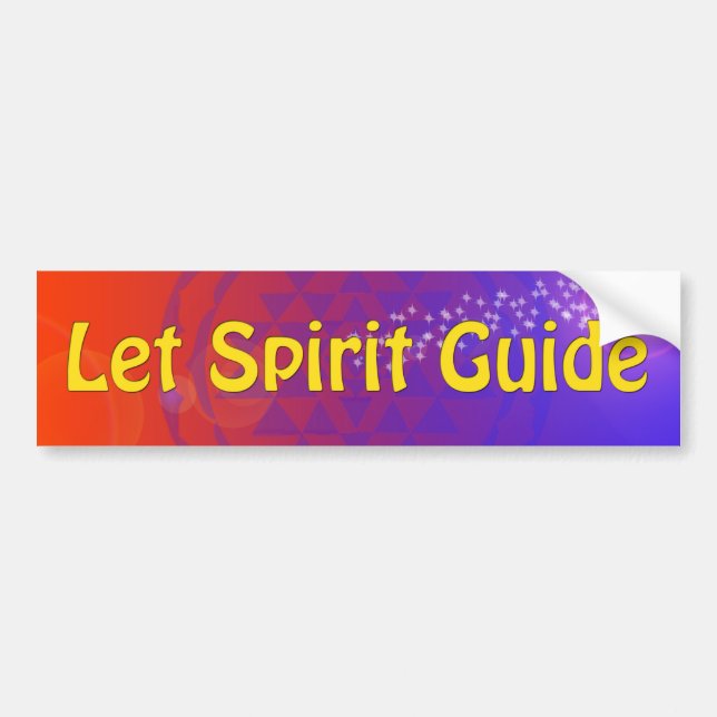 Autocollant De Voiture Laissez le guide d'esprit (Devant)