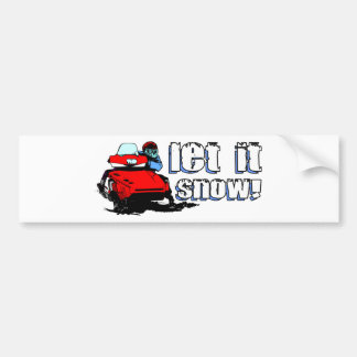 Autocollant De Voiture Laissez lui Snowmobile