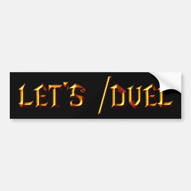 Autocollant De Voiture Laissez-nous /Duel (Devant)