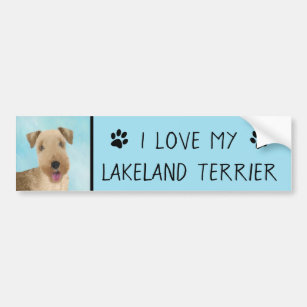 Autocollant De Voiture Lakeland Terrier Peinture - Cute Original Chien Ar